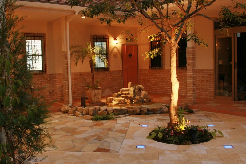 Courtyard Light Installation in Overland Park, KS