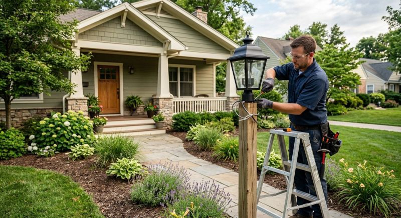 Yard Lights Installation in Overland Park, KS